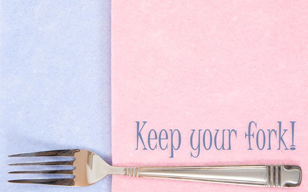 Keep-your-fork! Fork with caption "Keep your fork!"