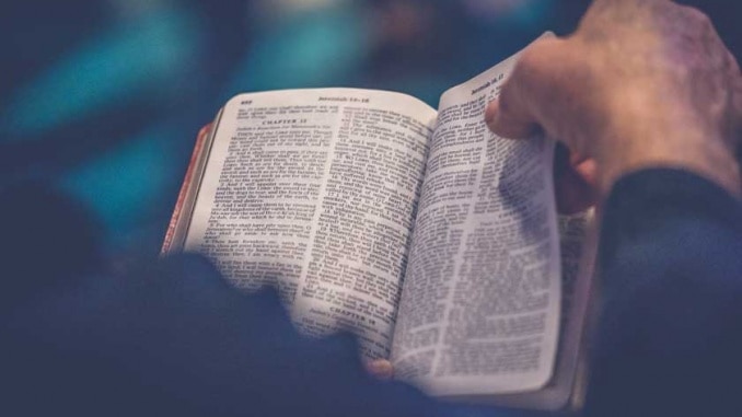 sunday-school Man reading bible